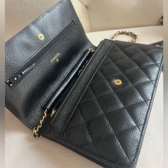 Classic🔥Chanel Caviar WOC crossbody Bag - Picture 9 of 11
